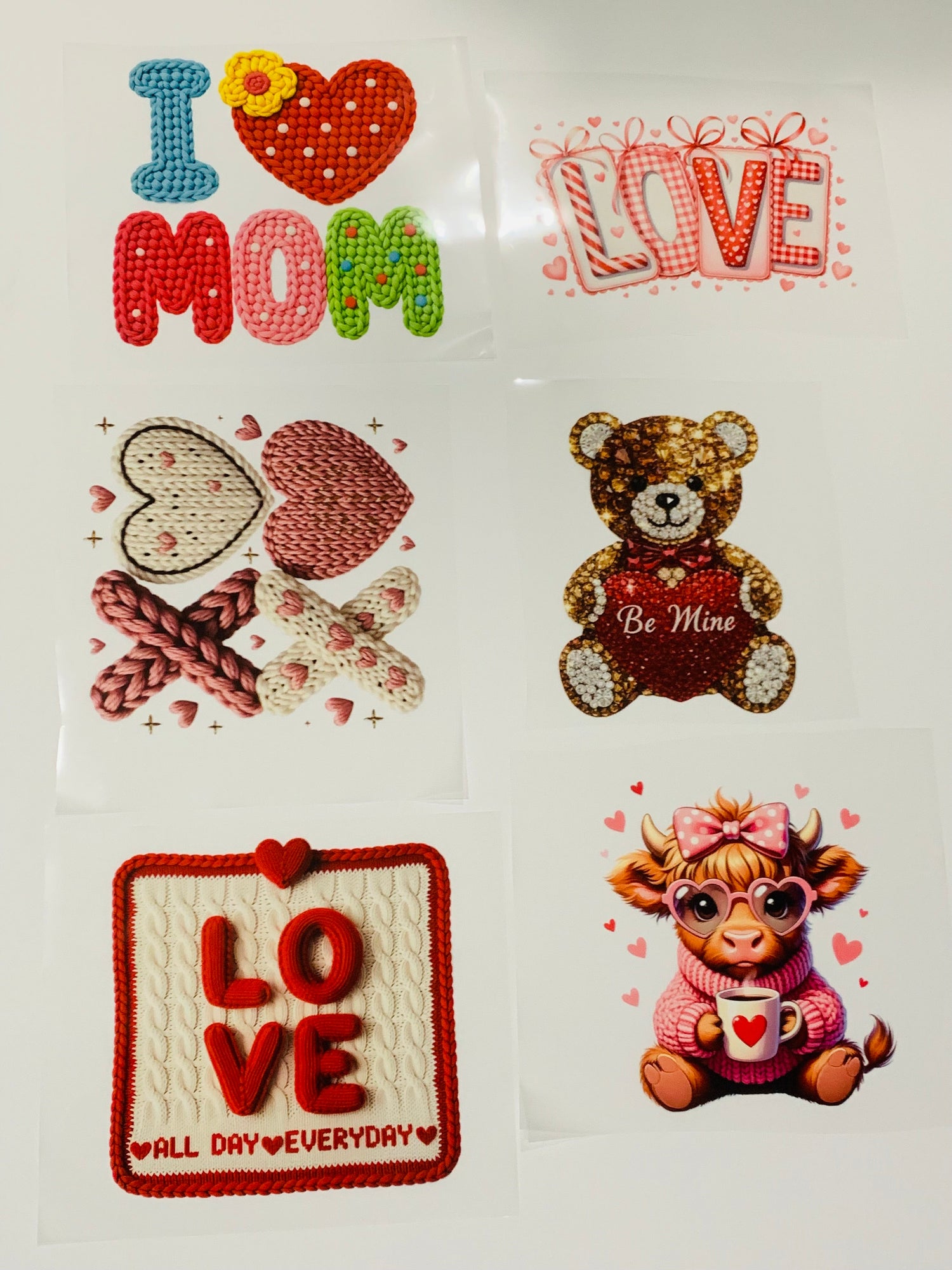 Valentine's DTF ready to Press bundle (6pcs.)