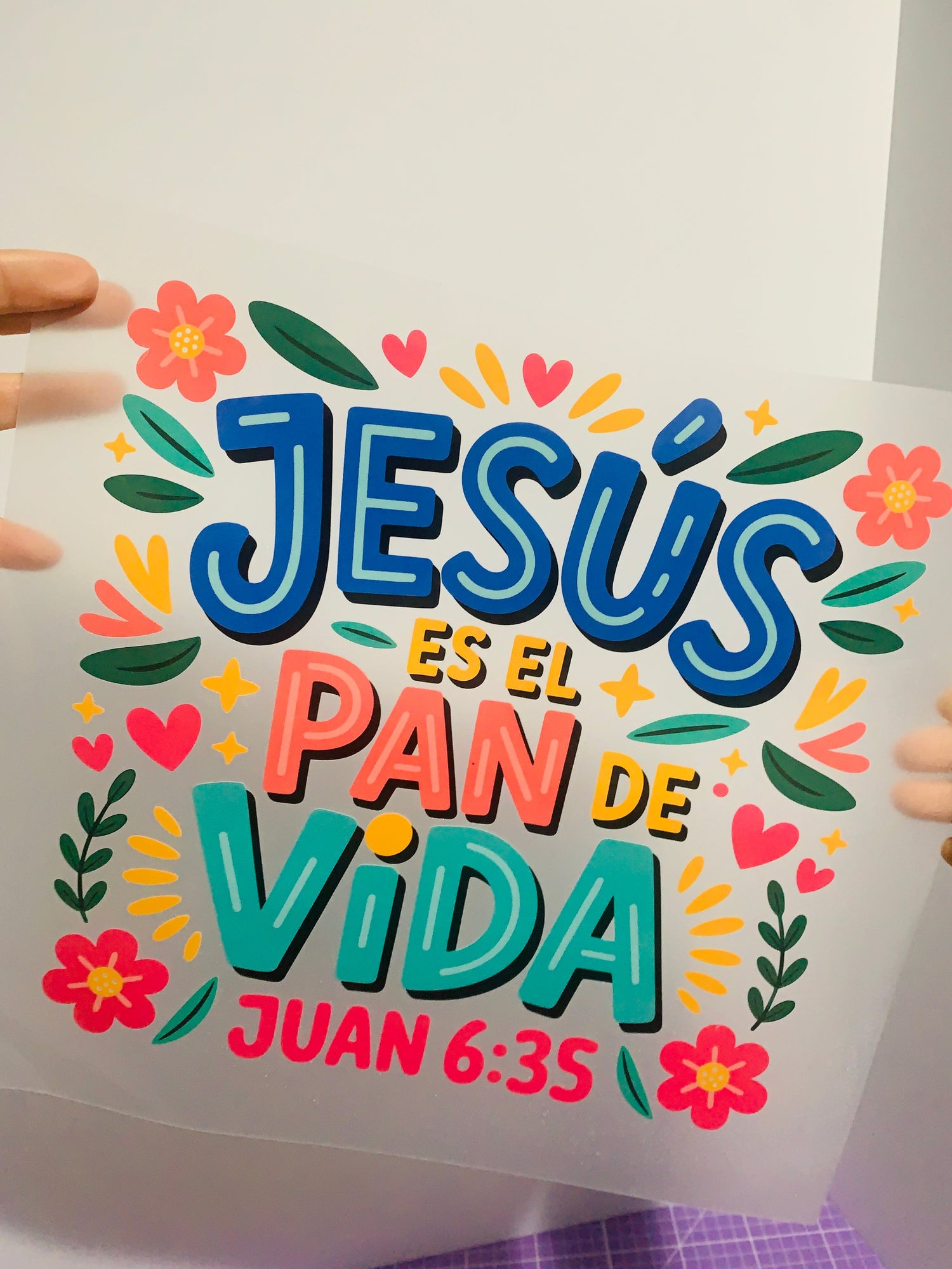 Jesús Es El Pan De Vida - DTF Transfer (10in)