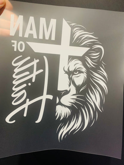 Man Of Faith Lion (DTF Transfer)