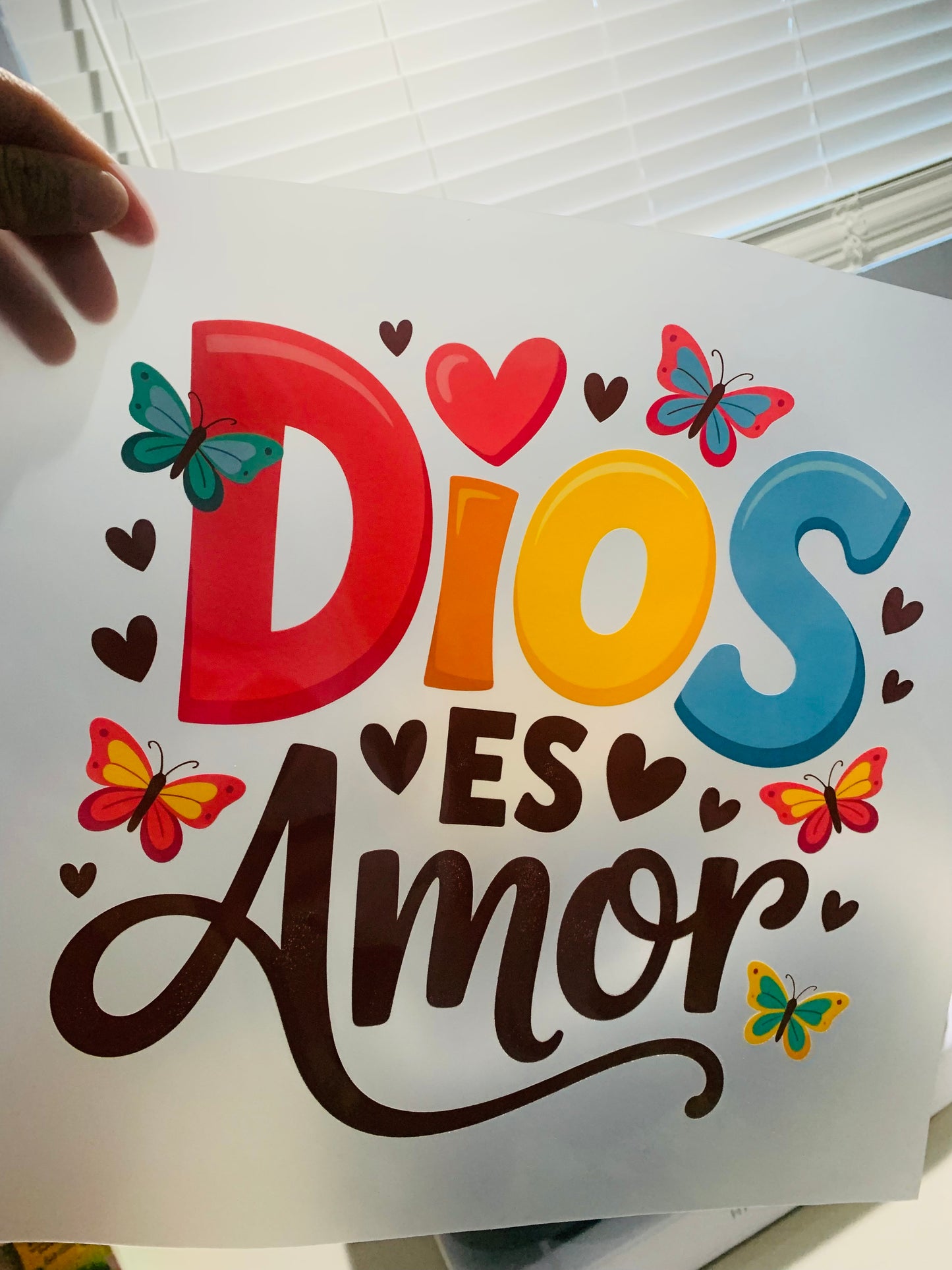 DIOS ES AMOR (DTF Transfer)
