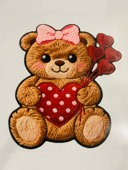 DTF Valentine Teddy Bears ready to Press Bundle (4pcs.)