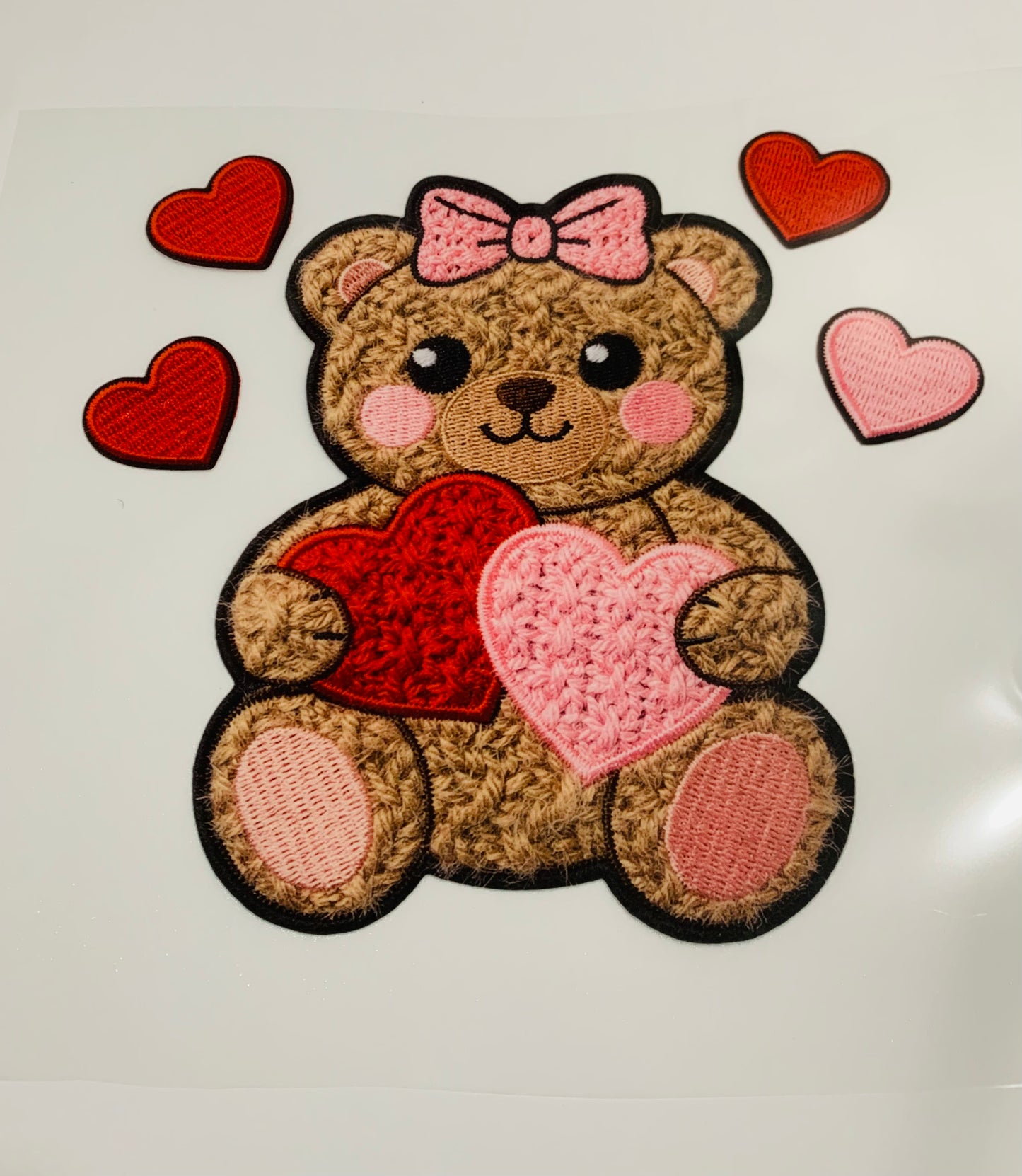DTF Valentine Teddy Bears ready to Press Bundle (4pcs.)