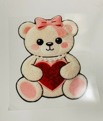 DTF Valentine Teddy Bears ready to Press Bundle (4pcs.)