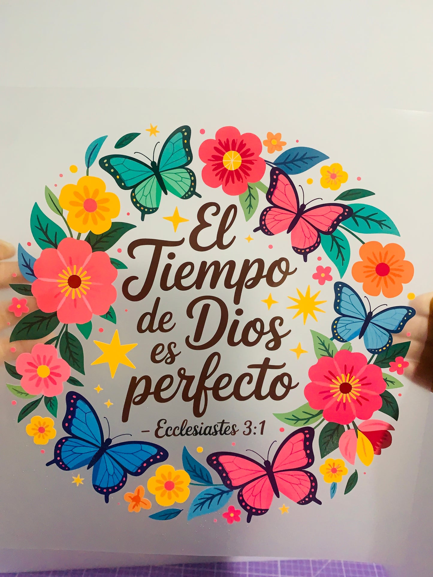 El Tiempo De Dios Es Perfecto - DTF Transfer - Adult (10in)