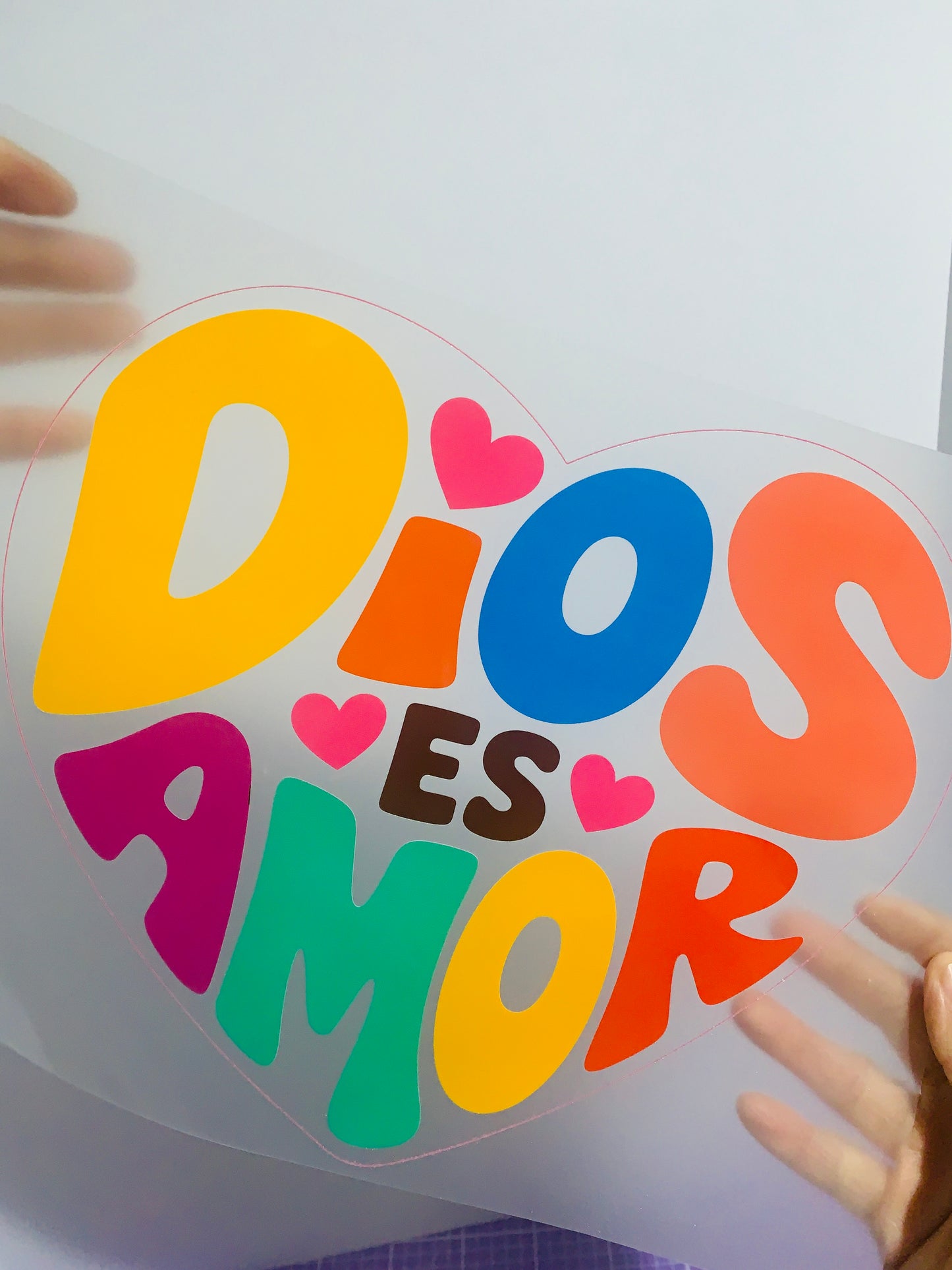 Dios Es Amor - DTF Transfer - Adult (10in)