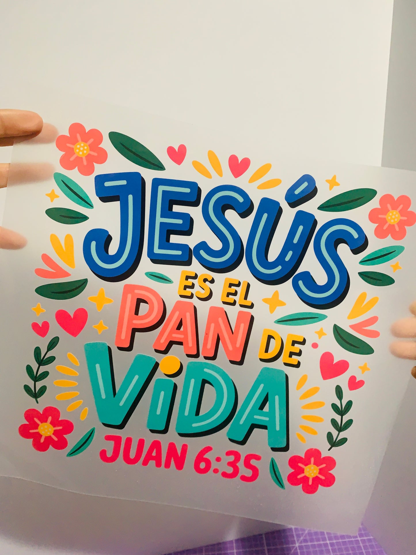 Jesús Es El Pan De Vida - DTF Transfer - Adult (10in)
