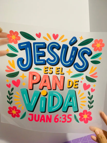 Jesús Es El Pan De Vida - DTF Transfer - Adult (10in)