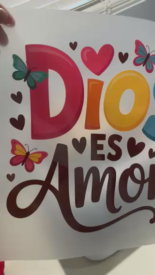 DIOS ES AMOR (DTF Transfer)