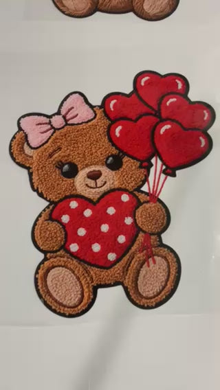 DTF Valentine Teddy Bears ready to Press Bundle (4pcs.)
